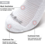 Zwarte en Witte Trendy Sportsokken met Gedempte Zool - Dames - 8 Paar - Zwart en Wit - Elastisch en Ademend