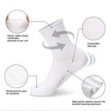 Witte driekwart sokken - Heren, Dames, Unisex - 10 Paar - Wit - Ademend