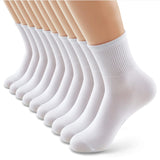 Witte driekwart sokken - Heren, Dames, Unisex - 10 Paar - Wit - Ademend