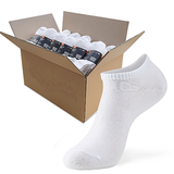 Witte Lage enkelsokken - Heren, Dames, Unisex - 10 Paar - Wit - Elastisch en Ademend