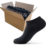 Zwarte Lage Enkel Sokken - Heren, Dames, Unisex - 10 Paar - Zwart - Elastisch en Ademend
