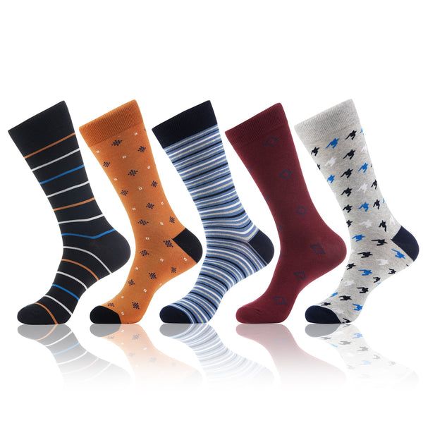 Grappige sokken - Vrolijke Kleurrijke Warme Sokken - Heren, Dames, Unisex - 5 Paar - Verschillende Patroontjes - Perfect Cadeau