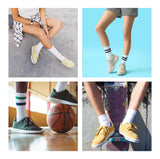 Zwarte Trendy Sportsokken - Heren, Dames, Unisex - 8 Paar - Zwart - Elastisch en Ademend