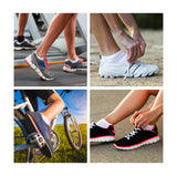 Zwarte en Grijze Enkel Sportsokken - Heren, Dames, Unisex - Zwart en Grijs - 10 paar - met Demping