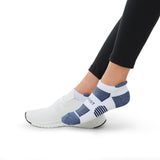 Blauwe Enkel Sportsokken - Heren, Dames, Unisex - Blauw - 5 paar - met Demping