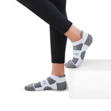 Grijze Enkel Sportsokken - Heren, Dames, Unisex - Grijs - 5 paar - met Demping