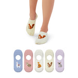 Vrolijke Kleurrijke Onzichtbare Dieren Sokken - Unisex - 5 Paar - Maat 36-38 - Perfect Cadeau