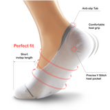 Onzichtbare Lage Sokken met Siliconen Grip in Meerdere Kleuren - Heren, Dames, Unisex - 8 Paar - Wit/Zwart/Beige/Grijs - Elastisch en Ademend