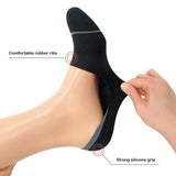Onzichtbare Lage Sokken met Siliconen Grip in Meerdere Kleuren - Heren, Dames, Unisex - 8 Paar - Wit/Zwart/Beige/Grijs - Elastisch en Ademend