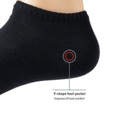 Enkelsokken - Unisex - 10 pack - Zwart - Monfoot wear