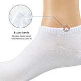 Enkelsokken - Unisex - 10 pack - Wit - Monfoot wear