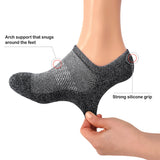 Zwarte Onzichtbare Lage Sokken met Siliconen Grip - Heren, Dames, Unisex - 5 Paar - Zwart - Elastisch en Ademend