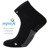 Zwarte Rexy Balance Mid Sportsokken met Gedempte Zool - Heren, Dames, Unisex - Maat 34-37 - Zwart - Geschikt voor Elke Sport - Verbeterd Prestaties