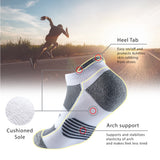 Blauwe Enkel Sportsokken - Heren, Dames, Unisex - Blauw - 5 paar - met Demping