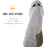 Grijze Rexy Sportsokken Enkelhoog met Gedempte Zool - Heren, Dames, Unisex - Grijs - Geschikt voor Elke Sport - Verbeterd Prestaties