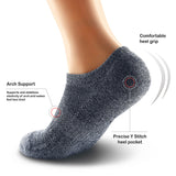 Onzichtbare Lage Sokken met Siliconen Grip in Meerdere Kleuren - Heren, Dames, Unisex - 5 Paar - Maat 42-46 - Wit/Zwart/Grijs/Navy/Blauw - Elastisch en Ademend