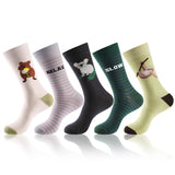 Vrolijke - Heren - 5 Paar - Maat 41-46 - Dieren Patroon - Perfect Cadeau