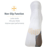 Witte Rexy Balance Mid Sportsokken met Gedempte Zool - Heren, Dames, Unisex - Wit - Geschikt voor Elke Sport - Verbeterd Prestaties