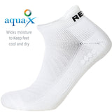 Witte Rexy Sportsokken Enkelhoog met Gedempte Zool - Heren, Dames, Unisex - Wit - Geschikt voor Elke Sport - Verbeterd Prestaties