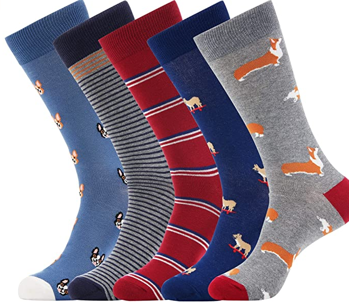 Vrolijke sokken - Grappige sokken - Heren - 5 Pack - Maat 41-46 - Dieren Patroon