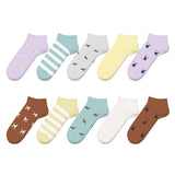 Grappige sokken - Vrolijke Lage Onzichtbare Sokken - Unisex - 10 Paar - Maat 36-38 - Dieren Patroon - Perfect Cadeau