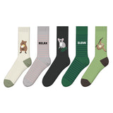 Grappige sokken - Vrolijke Kleurrijke Warme Dieren Sokken - Unisex - 5 Paar - Maat 39/43 - Dieren Patroon - Perfect Cadeau